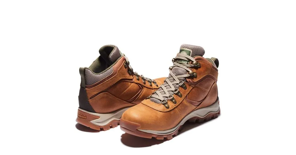 Timberland Men's Mt. Maddsen Waterproof Mid Hiking Boot Light Brown Full-Grain (TB0A1J1N230)