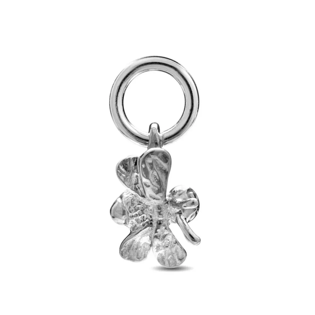 Tiny Bumble-Bee Silver Charm