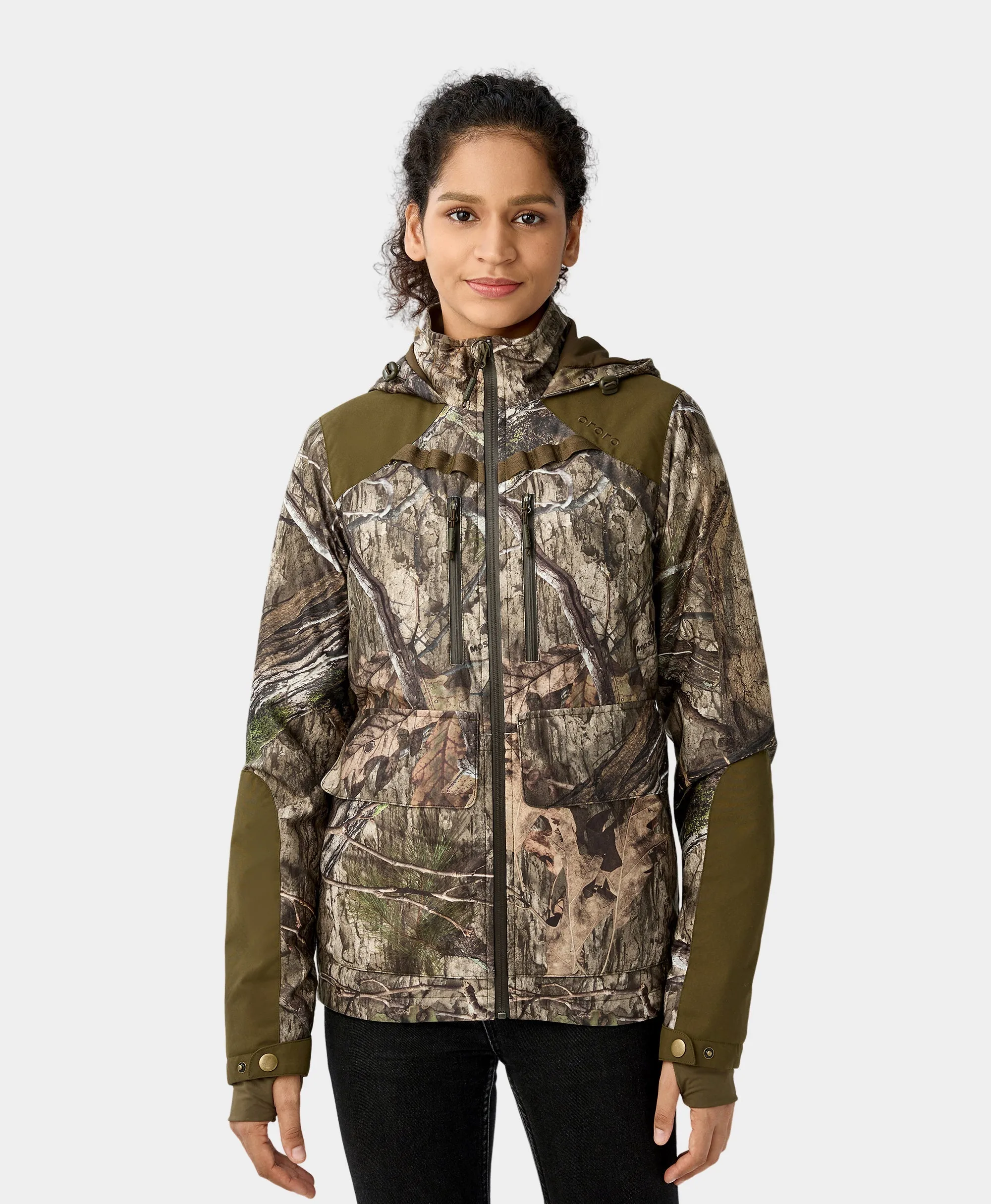 Women's Heated Hunting Jacket - Camouflage, Mossy Oak® Country DNA (Apparel Only)