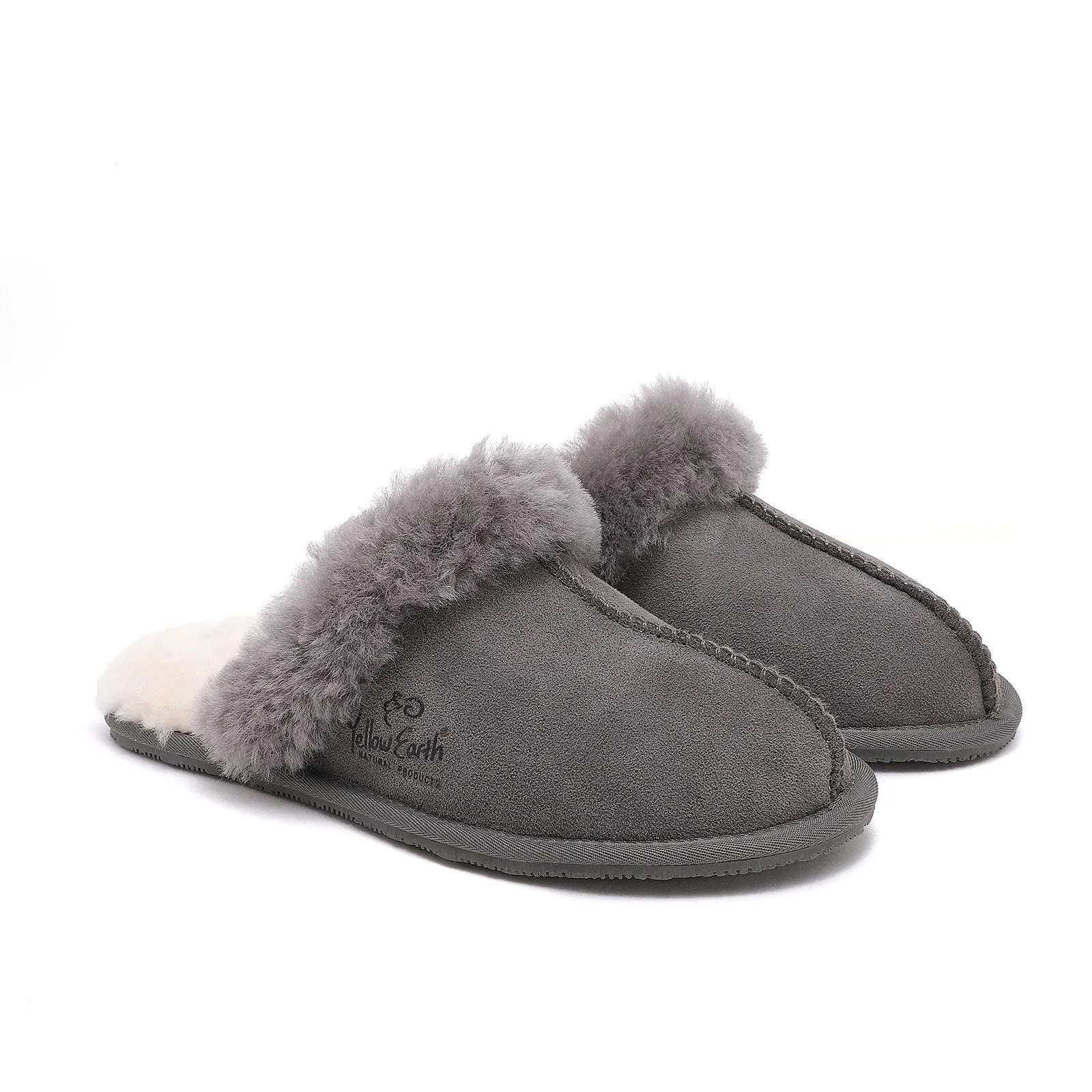 Women's Scuff - Australian Sheepskin UGG Slippers - Flexible Rubber Sole