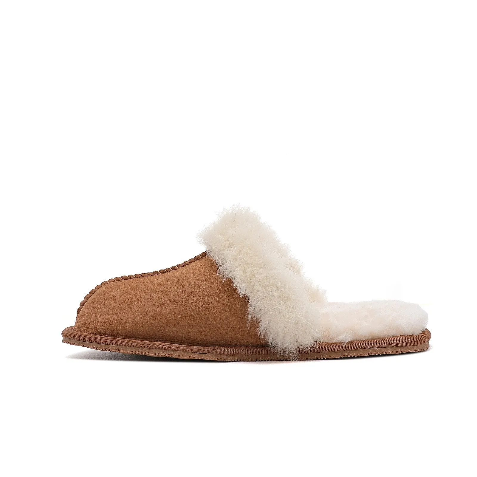 Women's Scuff - Australian Sheepskin UGG Slippers - Flexible Rubber Sole