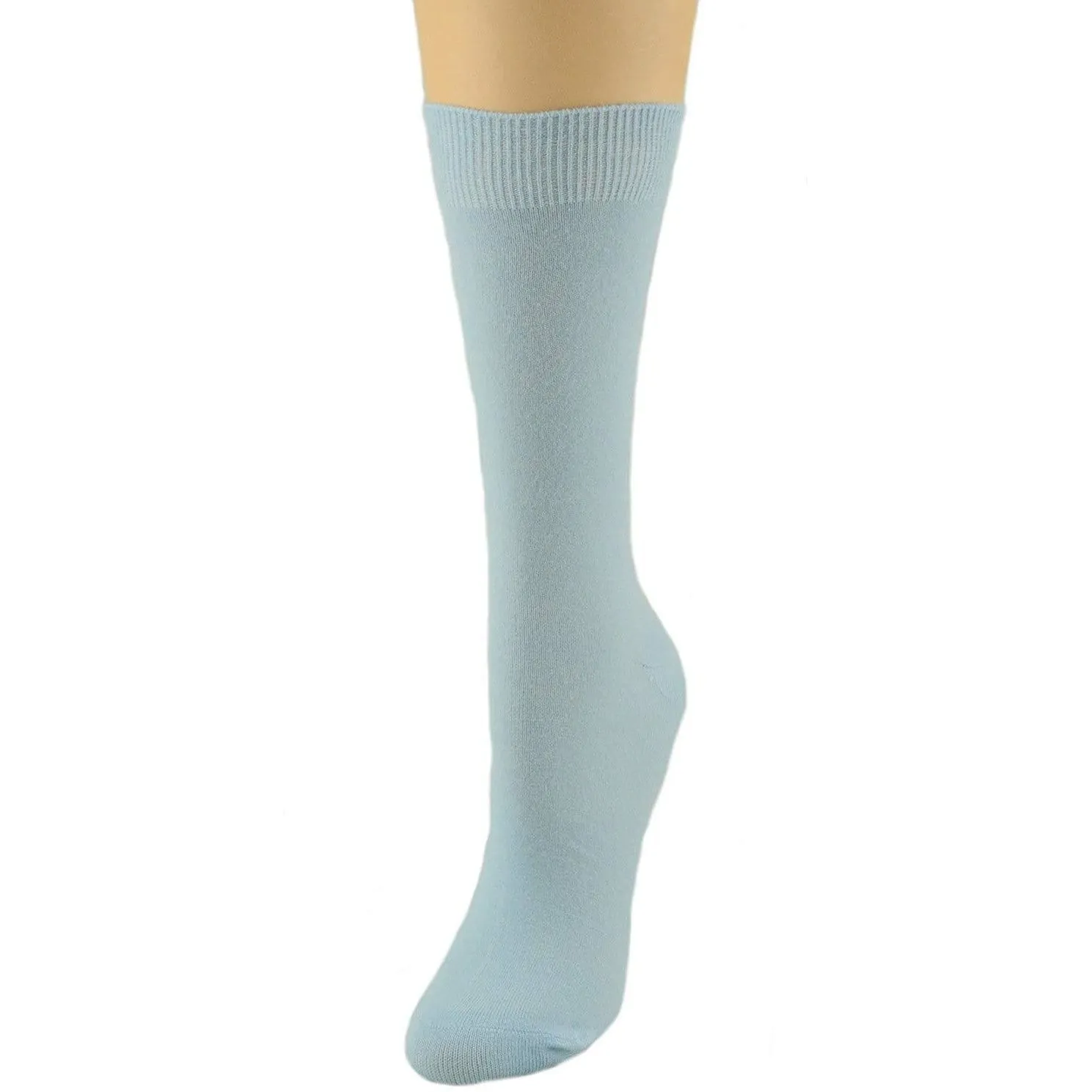 Women's Solid Color Bamboo Crew Socks - 3 Pair Packs